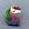 Unicorn Acrylic Brooch