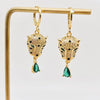 Exquistie Leopard Head Earrings