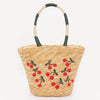 Straw Cherry Tote Bag