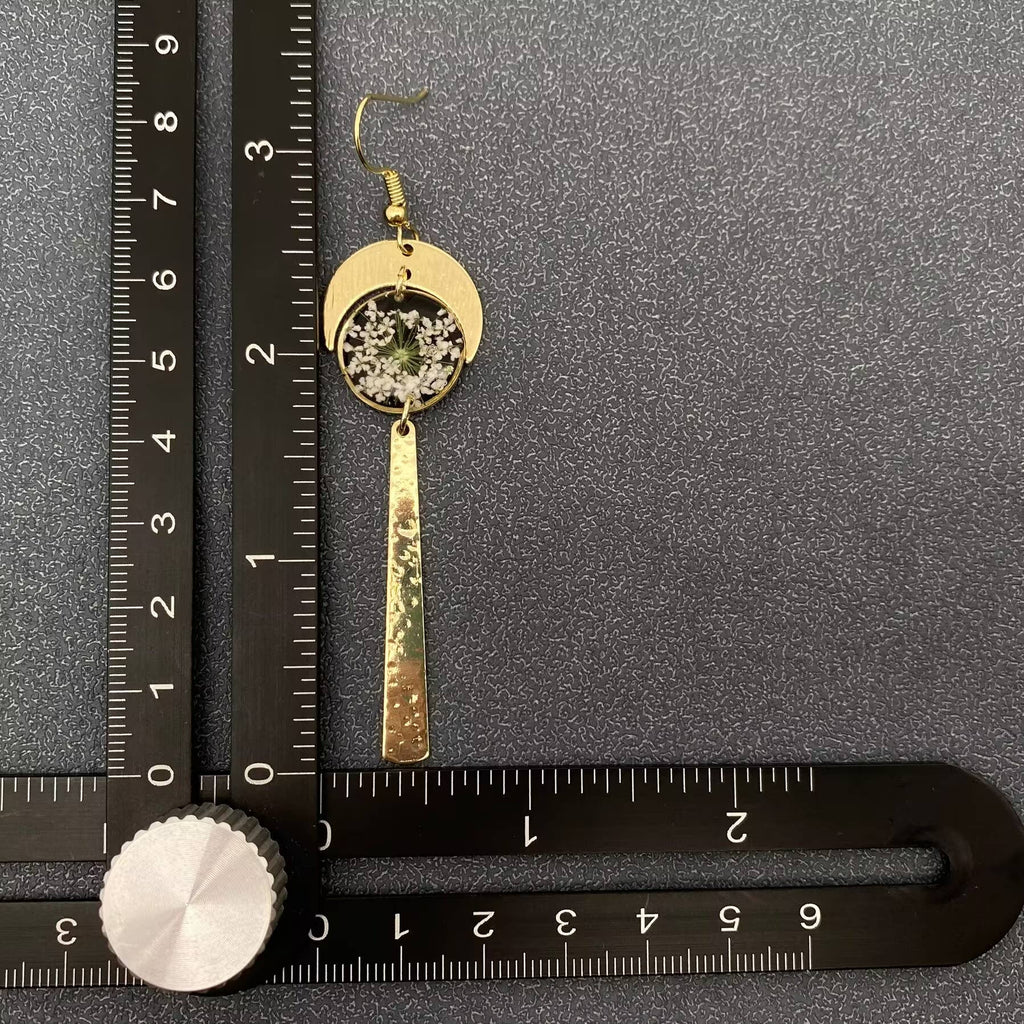 Queen Anne's Lace Flowers Earrings