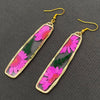 Pressed Dried FlowerDangle Earrings