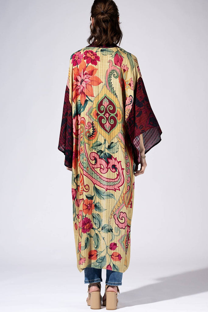 Firekiss Dahlia Paisley Kimono