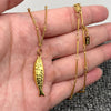 18K Plated Gold Fish Charm Necklace