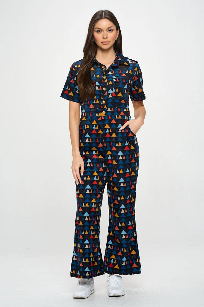 Retro Fair Corduroy Jumpsuit