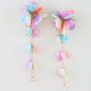 Pastel Rainbow Petal Earrings