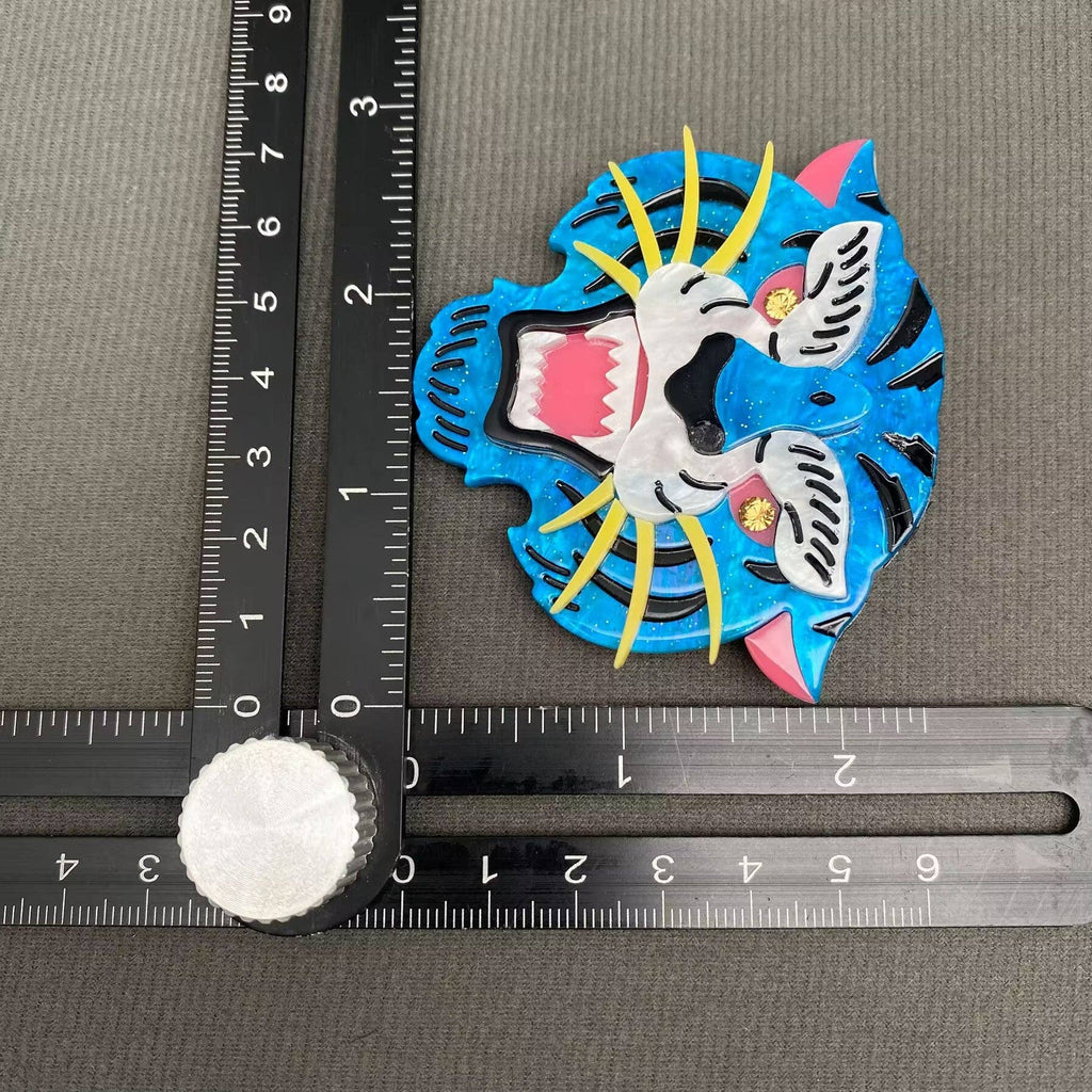 Acrylic Tiger Brooch
