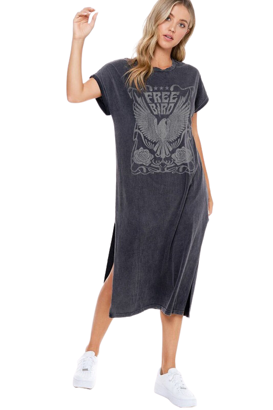 Free Bird Tee Shirt Dress