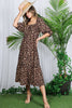 Leopard Tiered Midi Dress