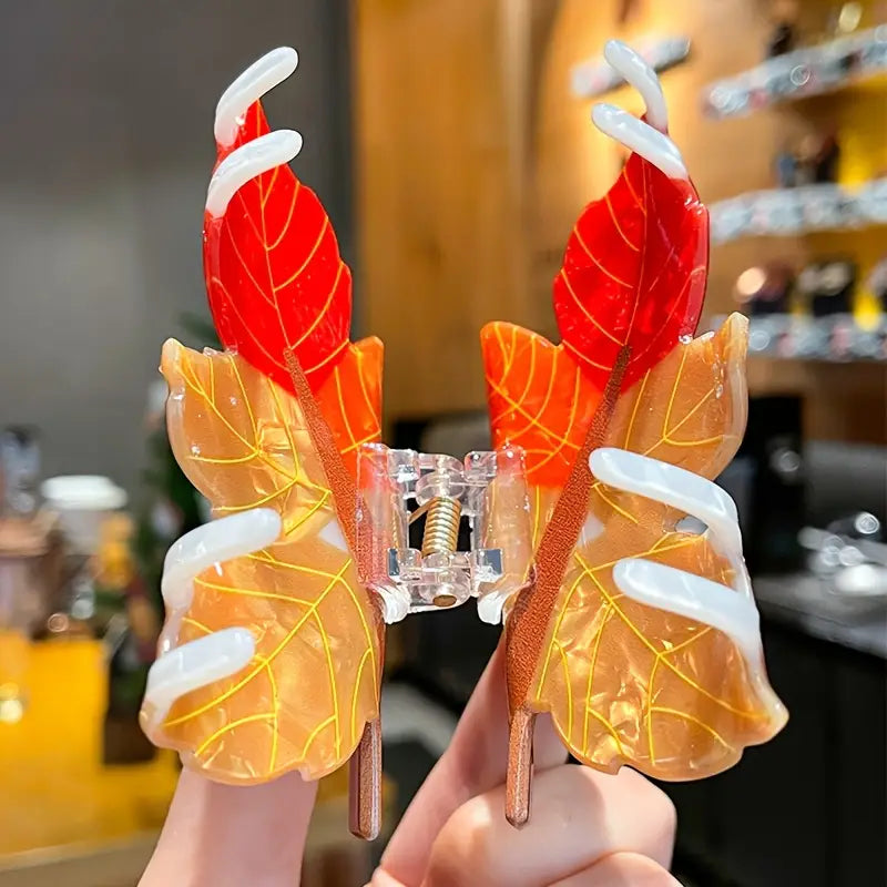 Maple Leaf Hair Claw