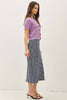 Cotton Crochet Cardigan: Lilac