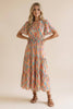Prismatic Pastels Flutter Dress