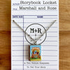 Book Locket Necklace - Little House on the Prairie: Stainless Steel