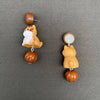 Ginger Cat Dangle Earrings