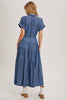 Tiered Tencel Denim Dress