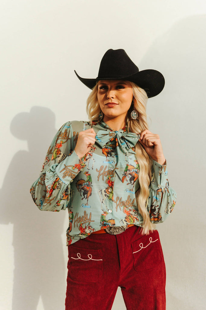 Howdy Cutie Western Blouse