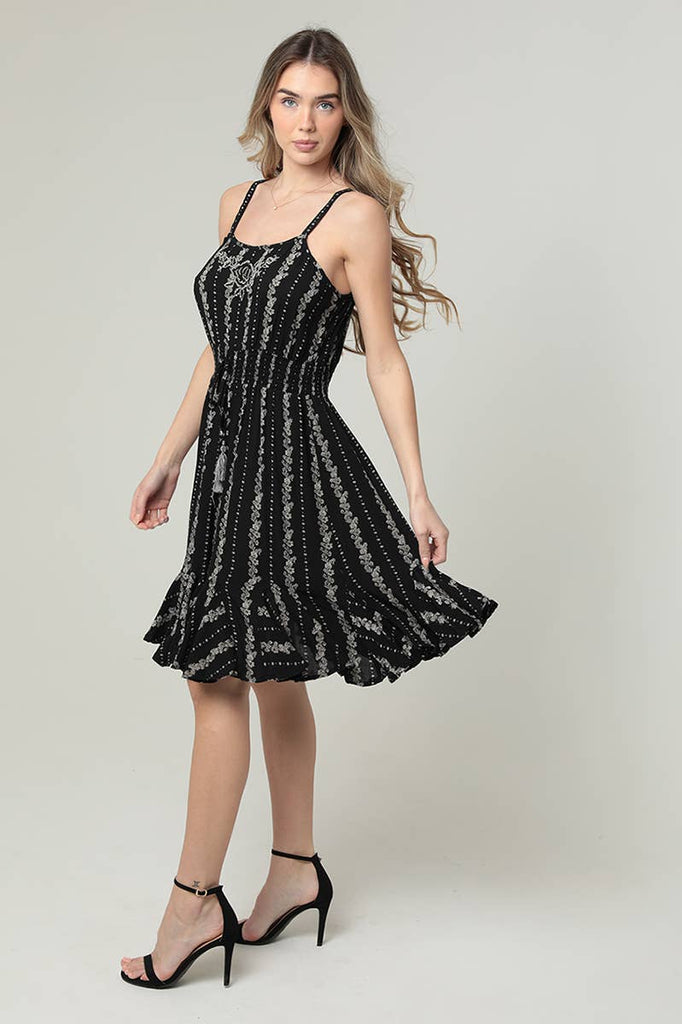 Rose Embroidered Sundress