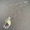 Dried Flower Cat Charm Necklace