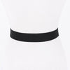 Parisienne Flower Bow Belt: Black