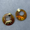 Torti Tiger Ring Earrings
