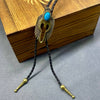 Turquoise Charm Poirot Rope Necklace