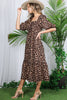 Leopard Tiered Midi Dress