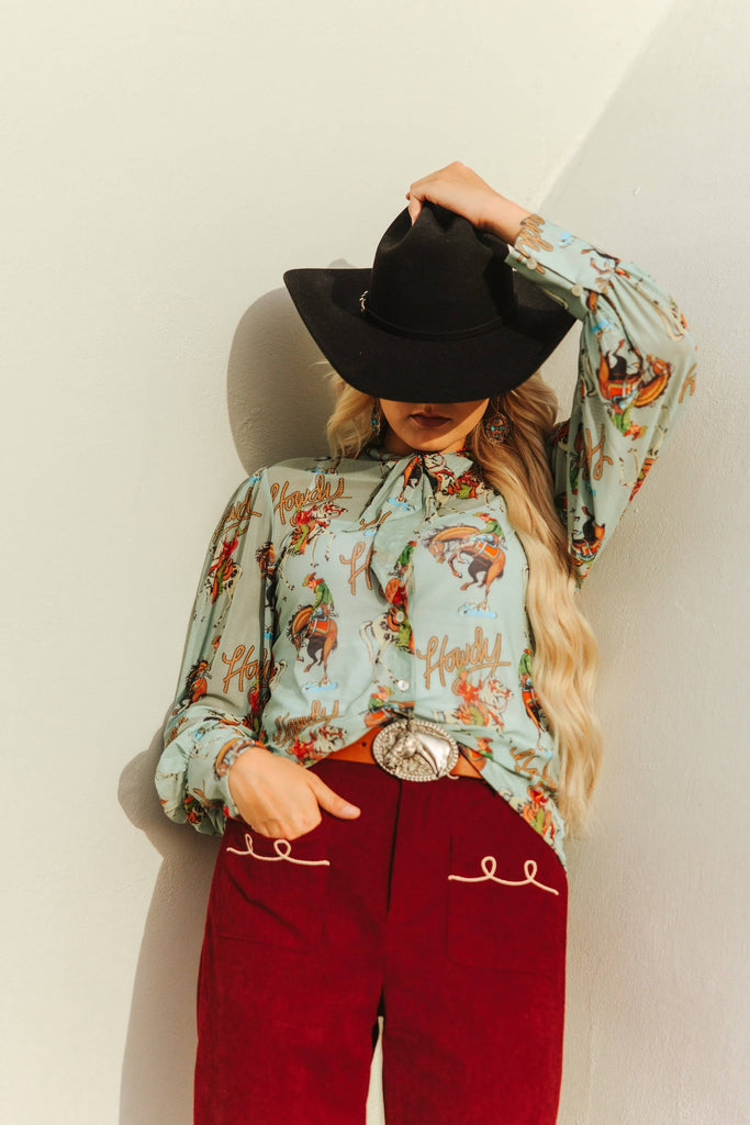 Howdy Cutie Western Blouse