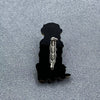 Glittery Golden Acrylic Brooch