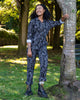 Black Floral Cobweb Boiler Suit