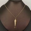 Swinging Tail Fish Charm Necklace