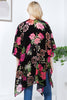 Japanese Floral Velvet Kimono