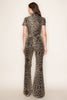 Leopard Denim Jumpsuit