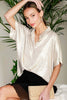 Metallic Champagne Blouse