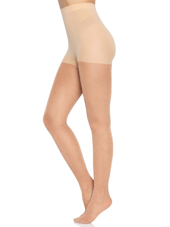 Lurex Shimmer Sheer Nylons: Rose Gold