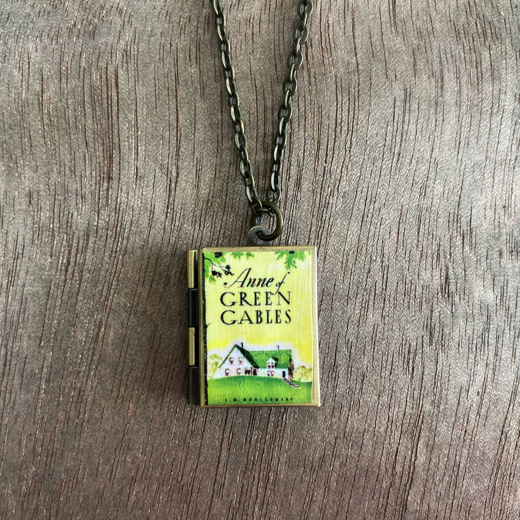 Book Locket Necklace - Anne of Green Gables - Home: Bronze