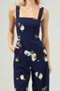 Navy Floral Jumpsuit