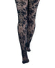 Fleur Lace Tights: Black