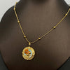 18K Dried Flower Charm Necklace