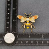Rhinestone Enamel Bee Brooch