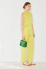 Pleated Sleeveless Top: Lime