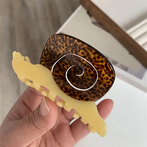Leopard Print Viola Hair Clip