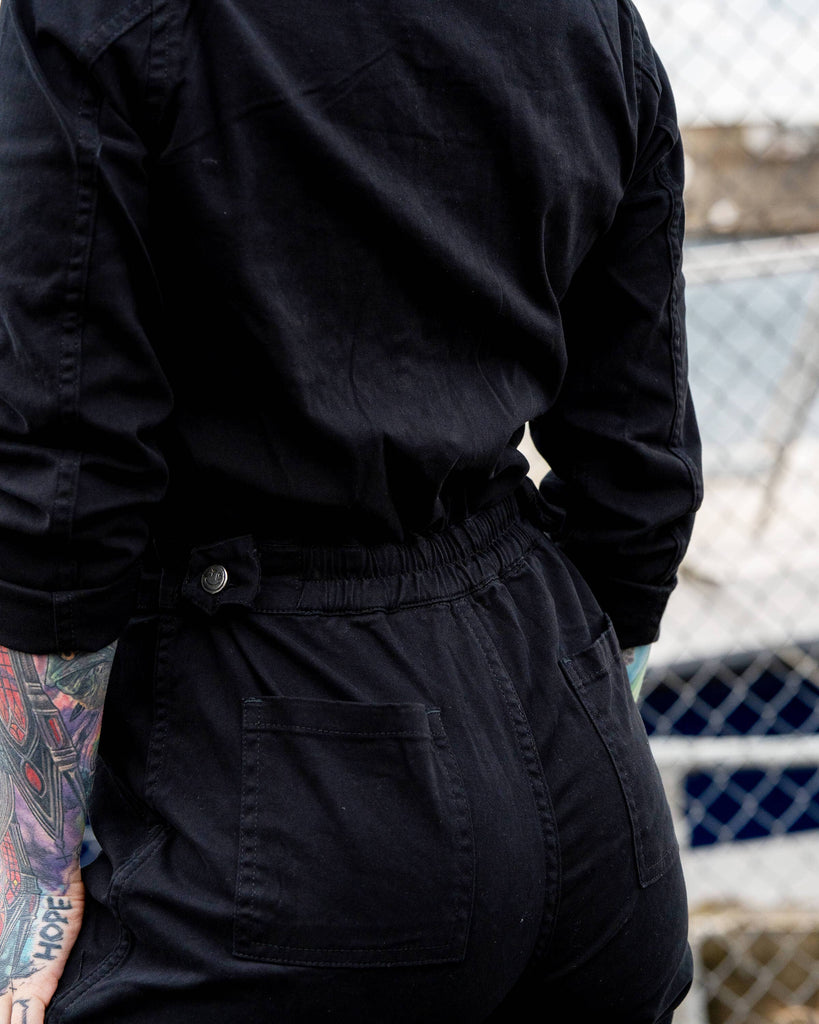 Rebel Jet Black Boiler Suit