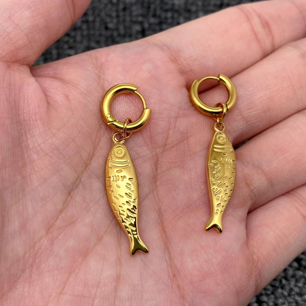 Sardine 18K Gold Plated Earrings