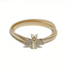 Metal Stretch Belt: Gold Bee