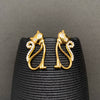 18K Gold Plated Cat Earrings