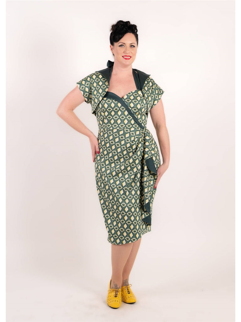 Harlequin Tiki Dress & Bolero Set
