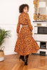 Loose Leopard Shirt Dress