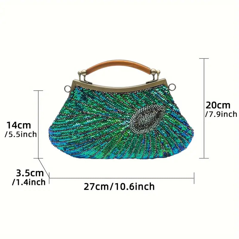 Prettiest Peacock Evening Bag