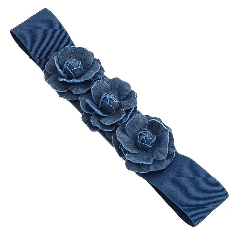 Wide Patent Buckle Belt: Black