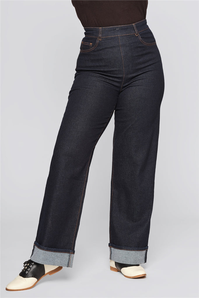 Wide Leg High Waist Vintage Jeans