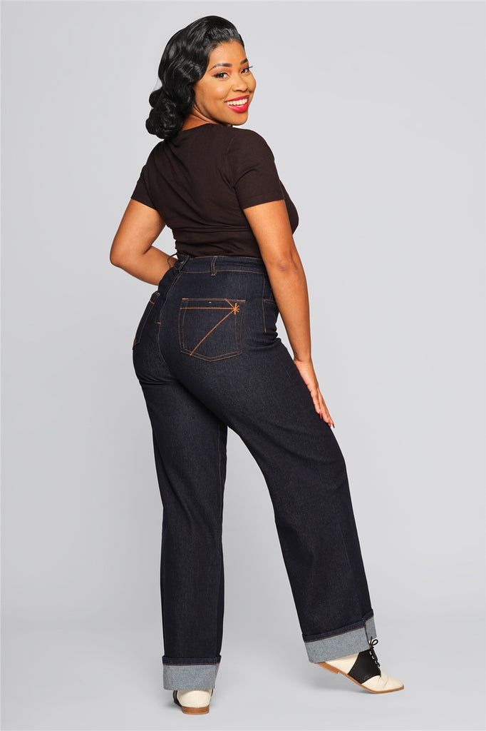 Wide Leg High Waist Vintage Jeans